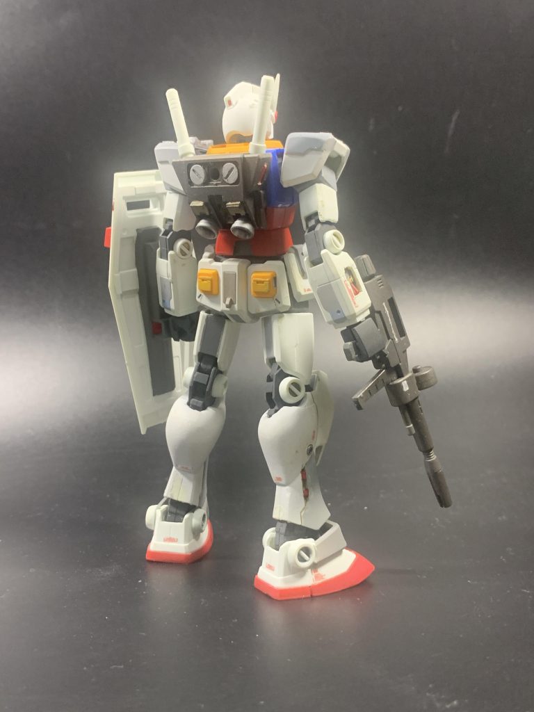 バックショット、今回はそこまでディテールをくわえませんでしたが、もう少しやってもよかったかな？と反省してます。(zaku-kao9)