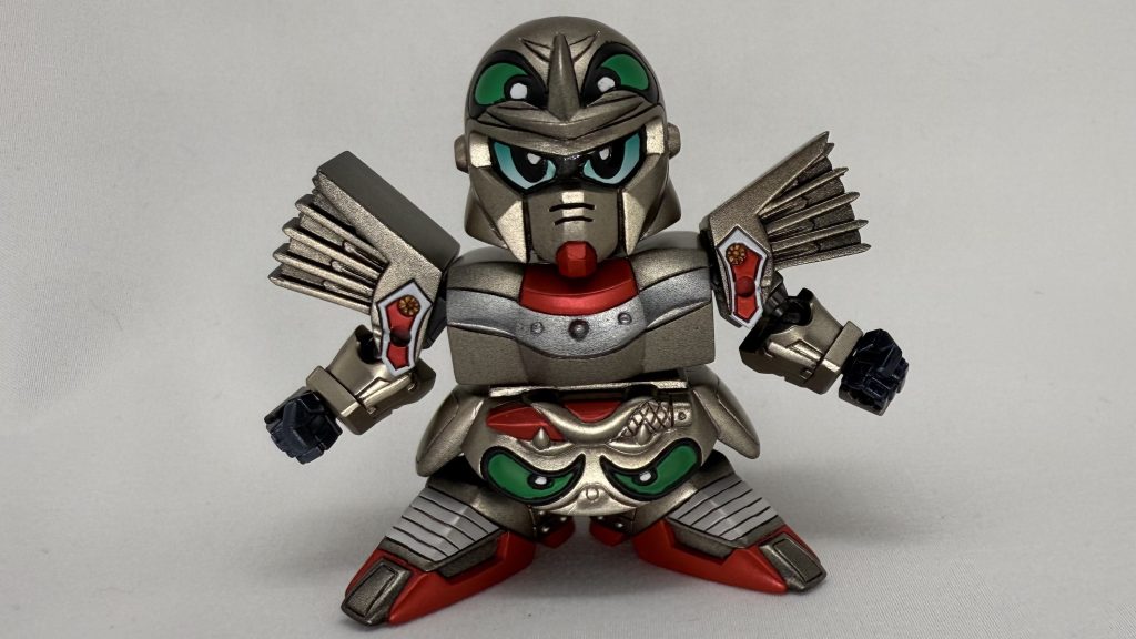 ザクレロふんどし。(腰を反転さた状態)腰の背部にもザクレロがいます。食玩のモビリティジョイントを内部に組み込んでおり、腕、腰の稼働領域を広げています。