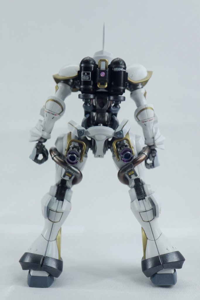 バックパック) ガイアノーツ:フラットブラック Mr.カラー:GXメタルブラックパイプ) 1.ガイアノーツ:スターブライトアイアン 2.ガイアノーツ:クリアブラウンフレーム・パイプ・スラスター) スターブライトアイアン武装含む全てのバーニア内部)Mrカラー:GXメタルダークブルー脚部バーニアの一部)Mrカラー:GXメタルパープル