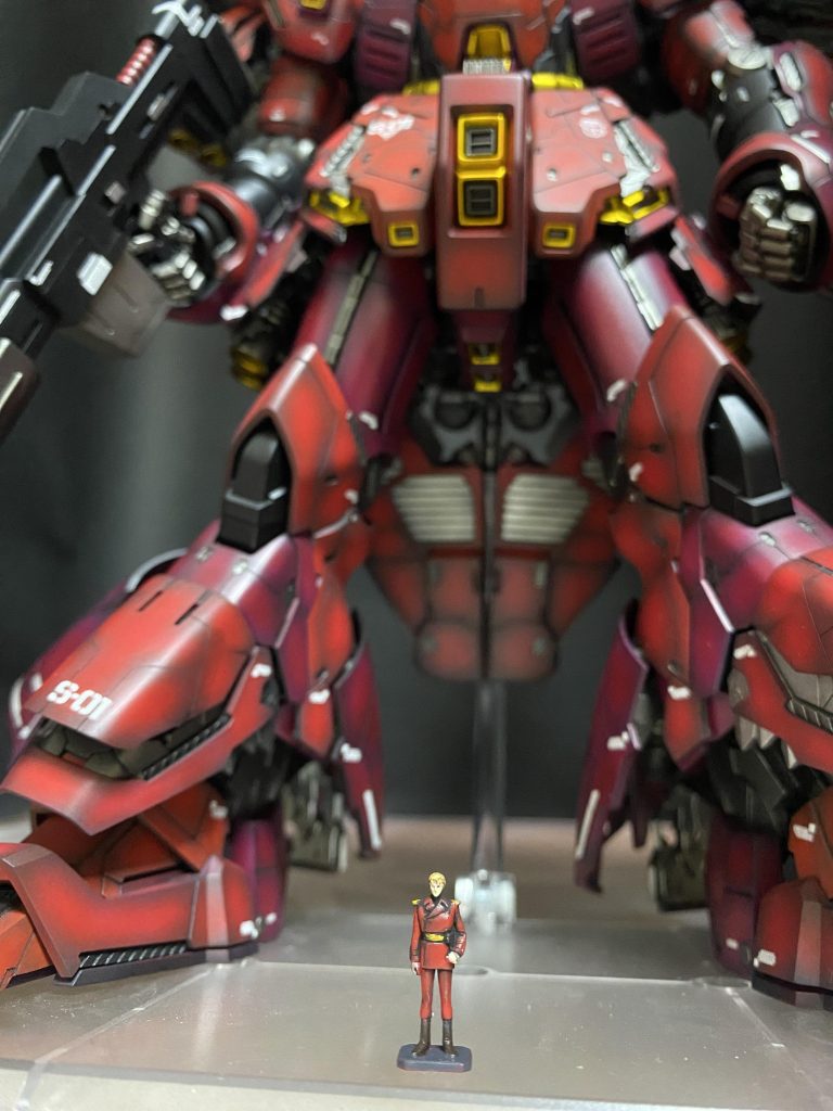 1/100シャアも筆塗り