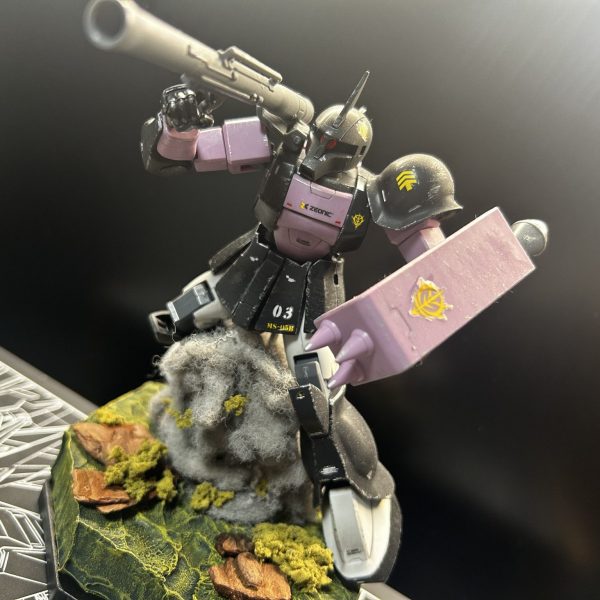 ザクⅡとジオラマ｜k-chobinさんのガンプラ作品｜GUNSTA（ガンスタ）