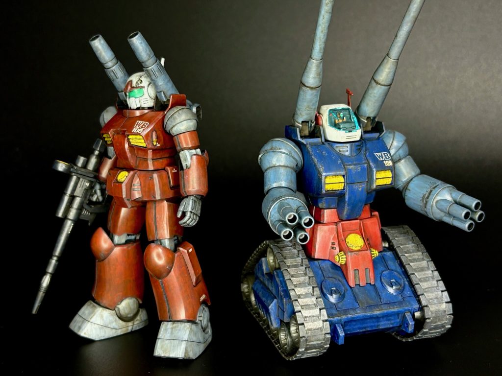 パイセンのガンタンクと一緒に。