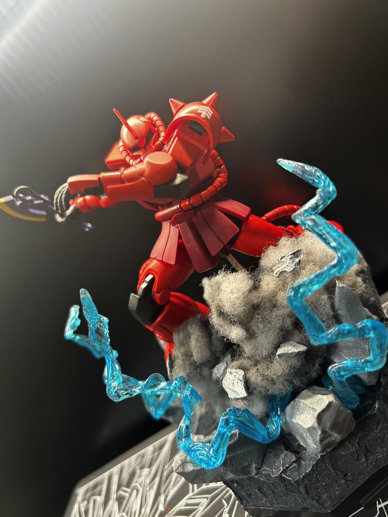 シャアザクとジオラマ–2枚目/制作者：k-chobin