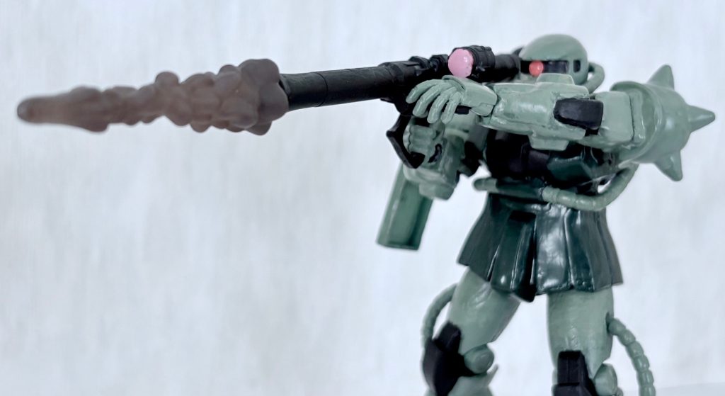 ザクバズーカには発射エフェクトが付けられるようにした。