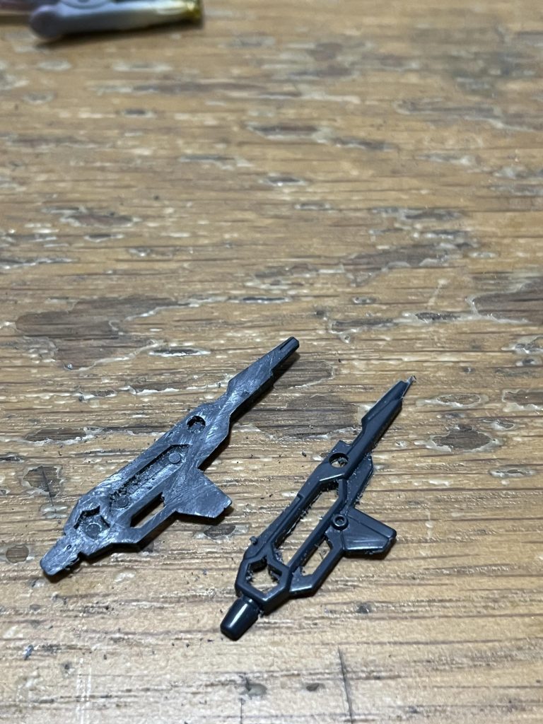 ペラペラのライフルを真っ二つに。英断でした。