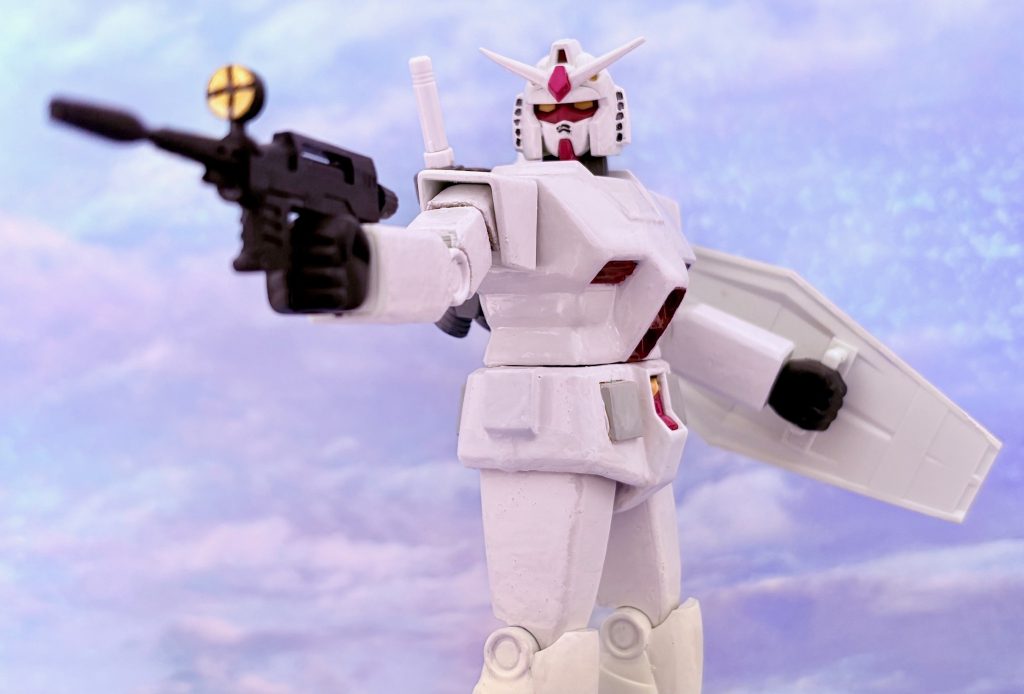 おなじみの構え。