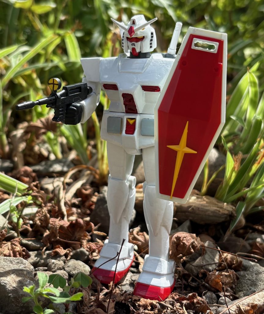 撮影した日は天気が良かったので、かなりきれいに撮れた。それにしても漂白したかのように白すぎるな(gundam-kao3)