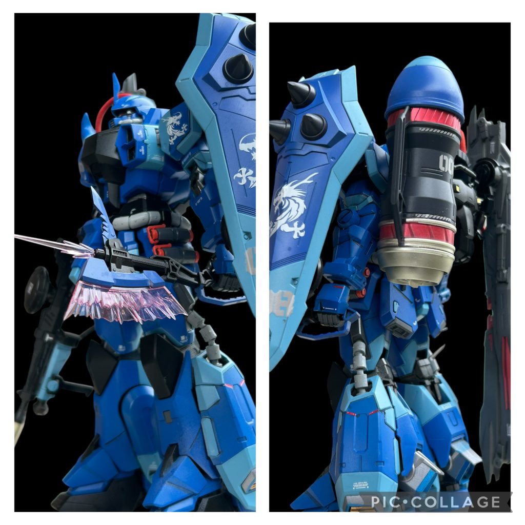 MGガナーザクウォーリアのクリアカラーが定価以下で買えたので全塗装きました。オリジナルカラーです