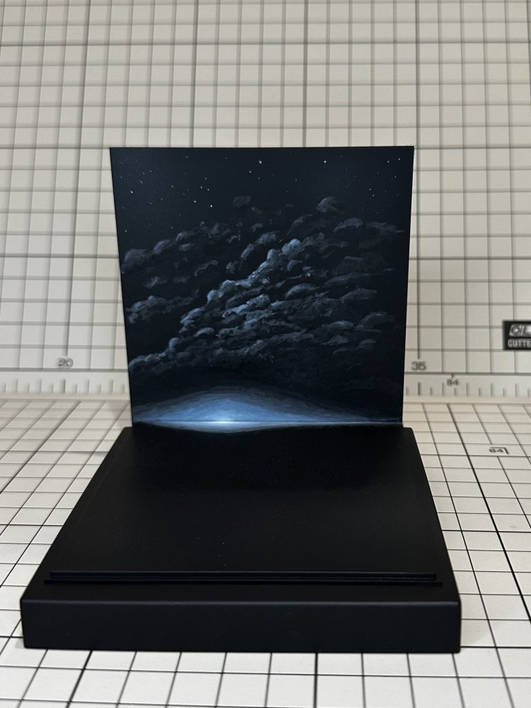 背景も描きました。意外にそれっぽくなったかな？と😅