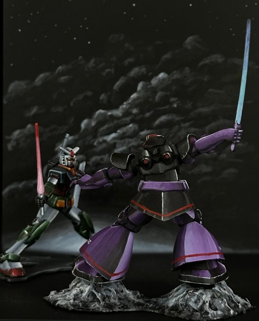 ドム側から台座と地面を固定していないので、自由に動かせます