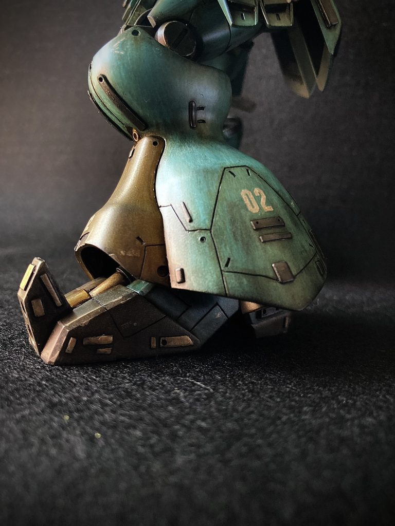 足のウェザリングがお気に入りです