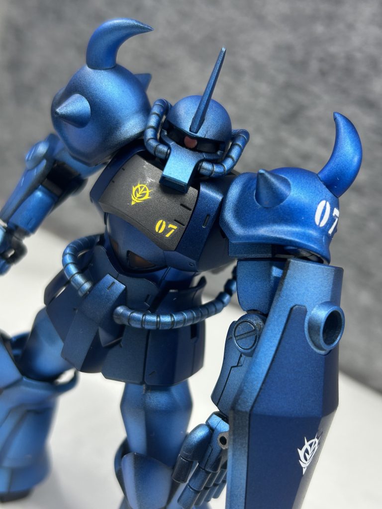 HGUCグフ　キャンディつや消し塗装