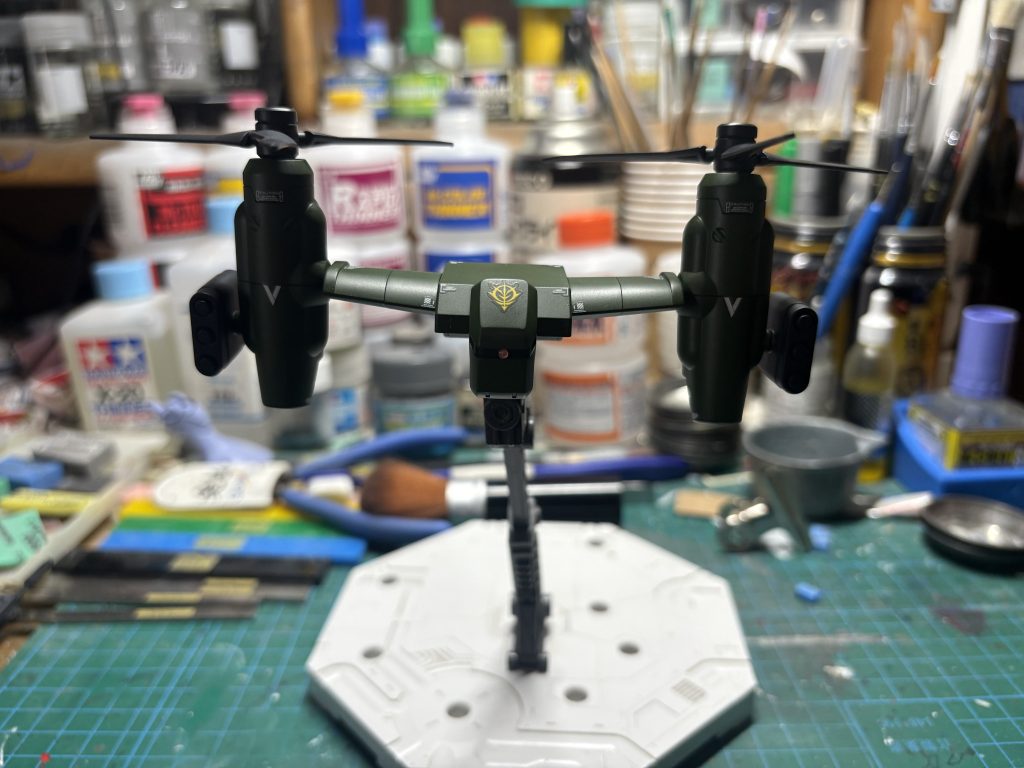 ティルトローターパックは自分の好みで左右側のパーツを前後逆にしました