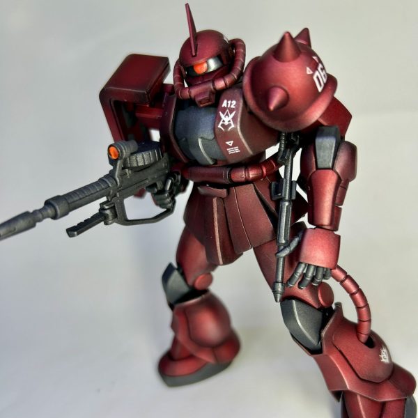 HGUCシャア専用ザクⅡ メタリック塗装