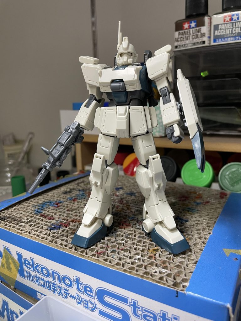 スジボリ後の仮組み