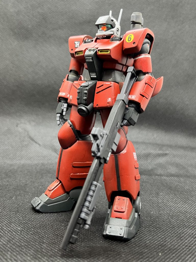 コトブキヤのウェポンユニット16 ショットガンです。これカッコいいですよね。市街戦用の武装イメージで持たせてみました。銃のグリップはキットのマシンガンから付け替えてます。