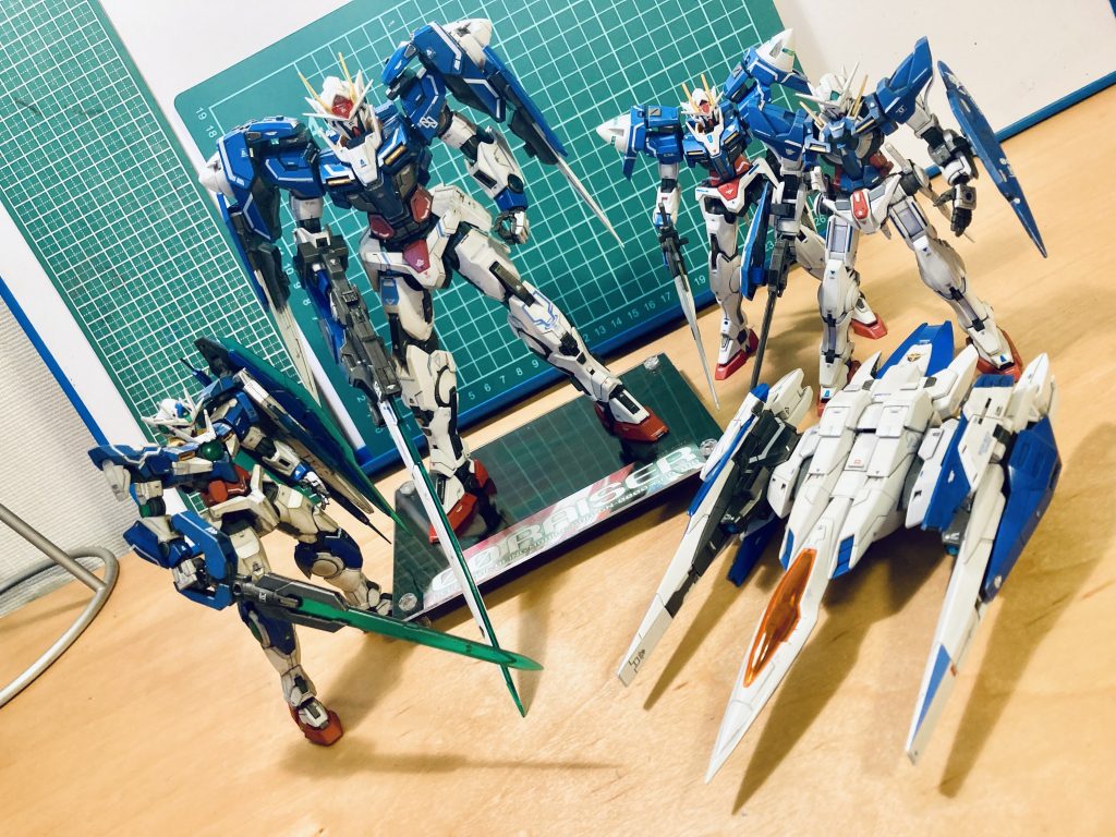 2025年の目標、ダブルオーガンダムのカルテット、ついに完成‼️大満足です‼️‼️