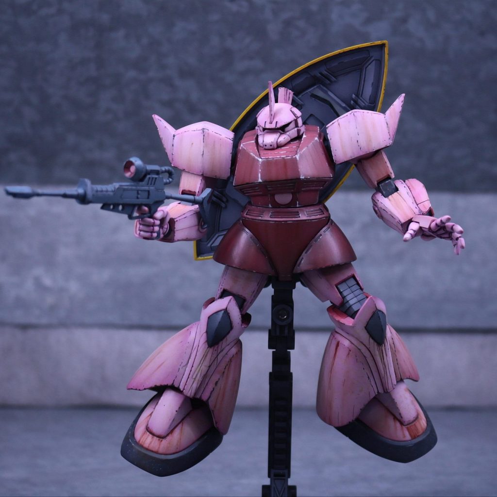 シャア専用ゲルググ HGUC シャア専用ゲルググ レビュー | ガンダムブログはじめました