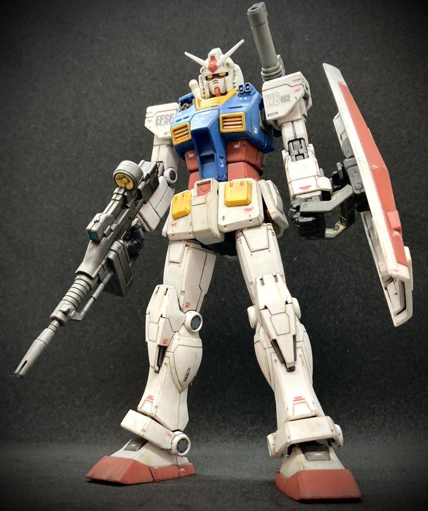 前期型(early type)を作りました。表面はタミヤウェザリングマスターやガンダムマーカーで色々手を加えてます。付属のシール、デカールを貼って最後にツヤ消し吹いてます。