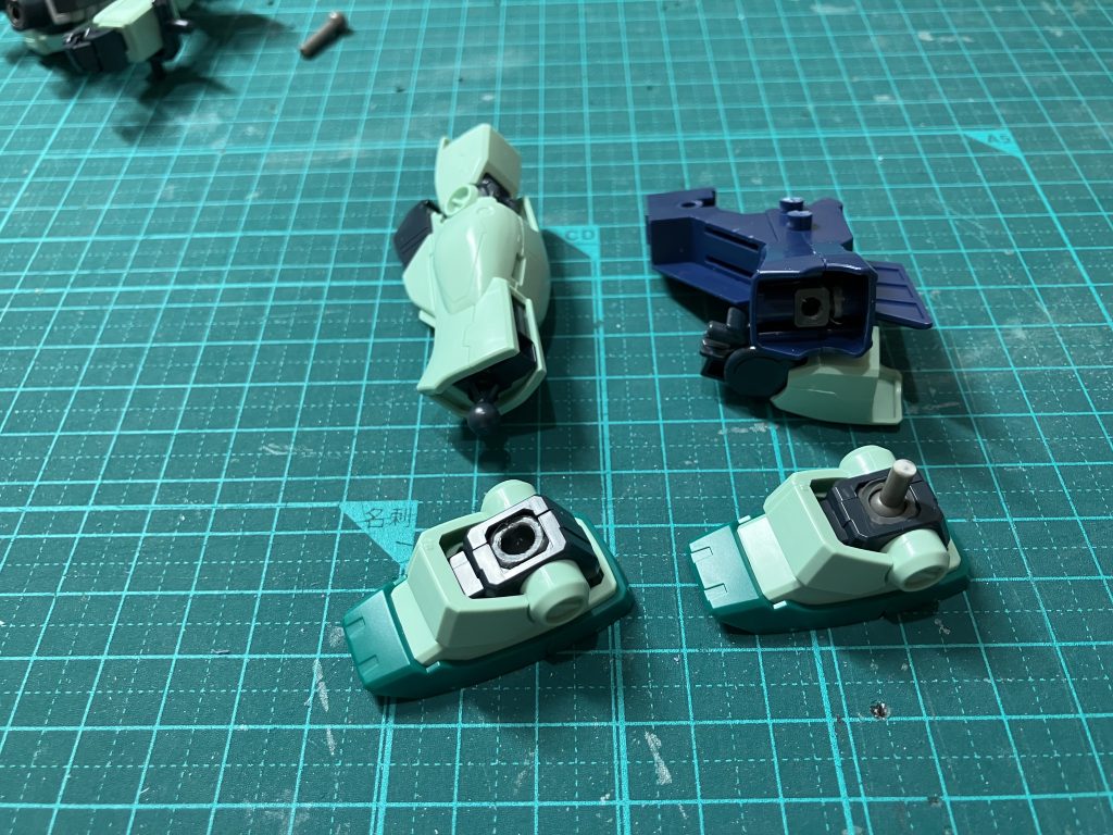 脛はヘイズルを使ったので、軸の規格が異なり、調整が大変でした。