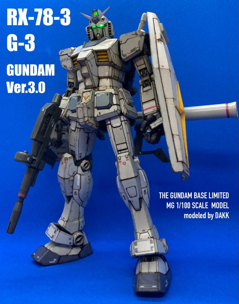 エッジライン全てにウェザリング施した結果、アニメ塗りに近い感じに。いかがでしょう?