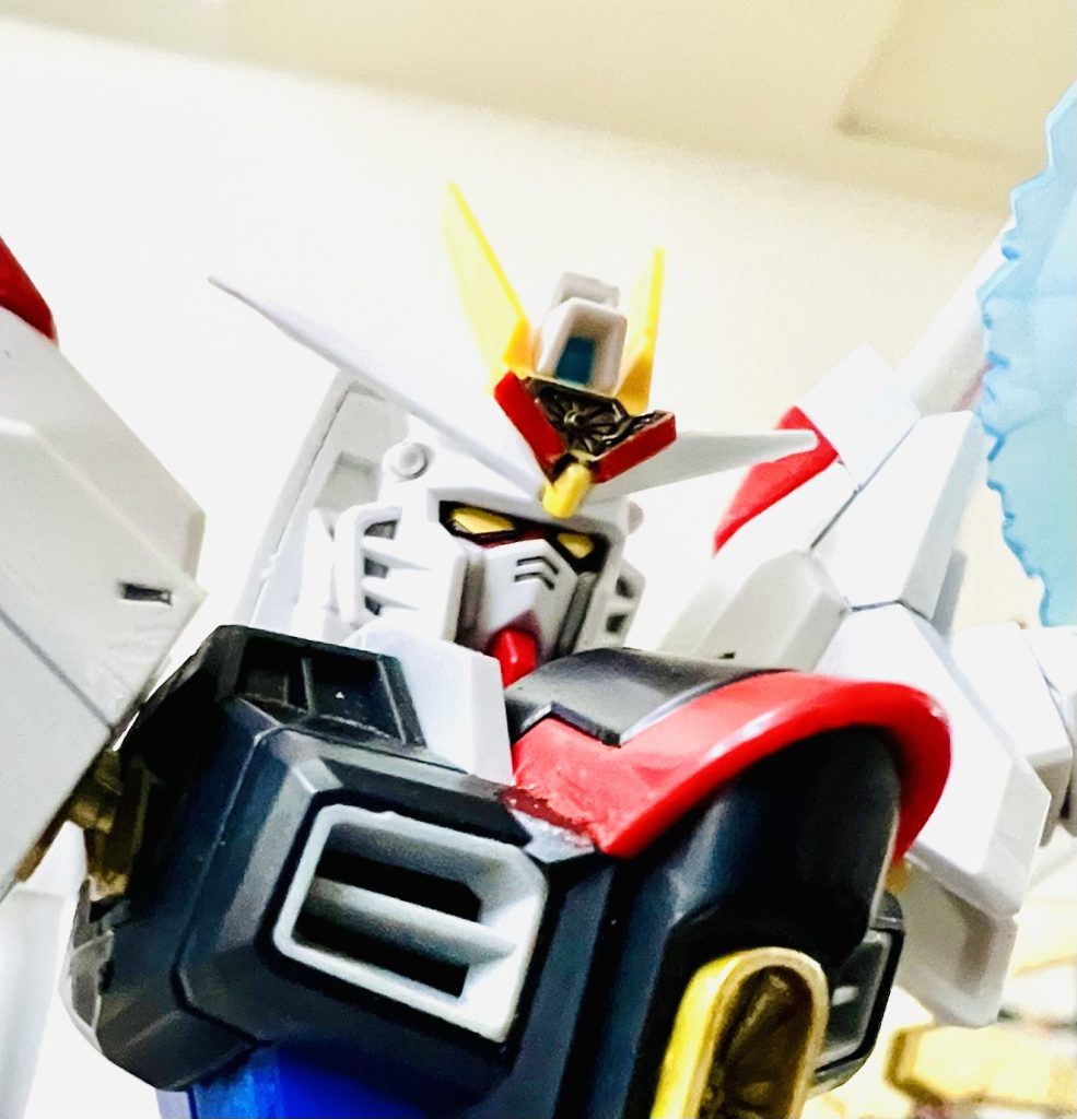 HGで1番劇中に近い顔ではないでしょうか!? ディスラプターは塗り分けました(˶ㅇᗜㅇ˶) ドアップで胸の粗がっwwwバルカン塗り忘れてやがる