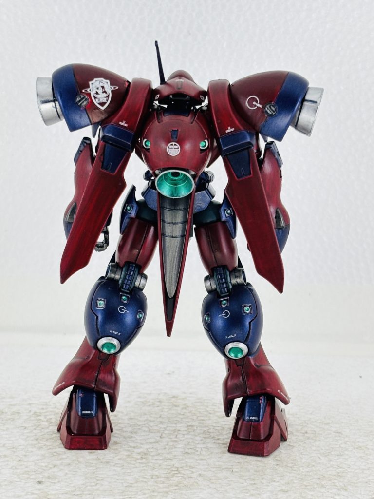 素体 汚し前 塗装は水性ホビーカラー マルーンとメタリックパープル(メタリックレッド・ブルー合わせ)