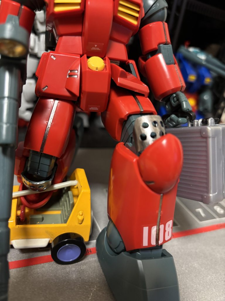 膝裏フレームはメタル感を出してみました通勤仕様は愛嬌です