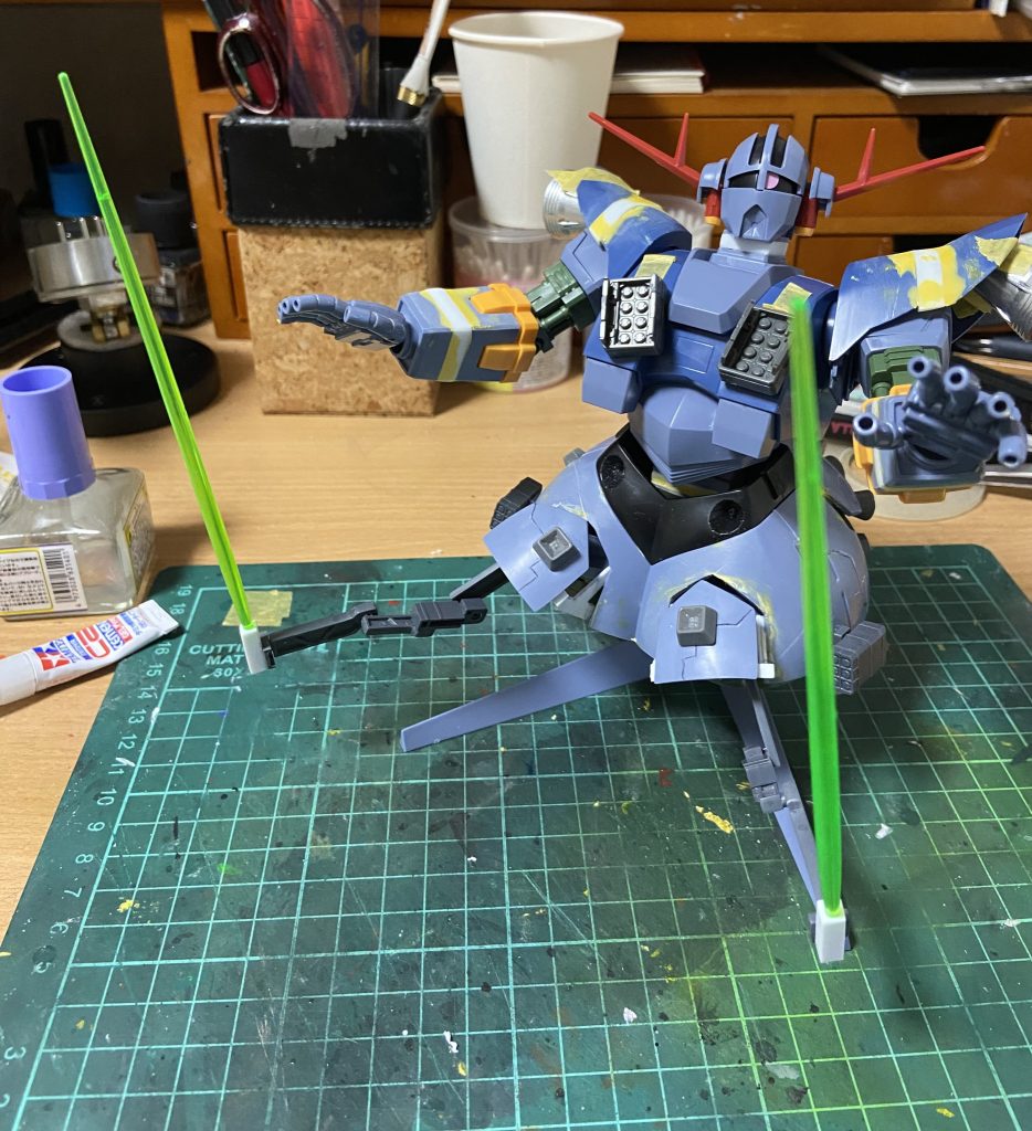 塗装前はこんな感じ制作過程を撮る目的でいったん組み立てるのも最近の楽しみです😊