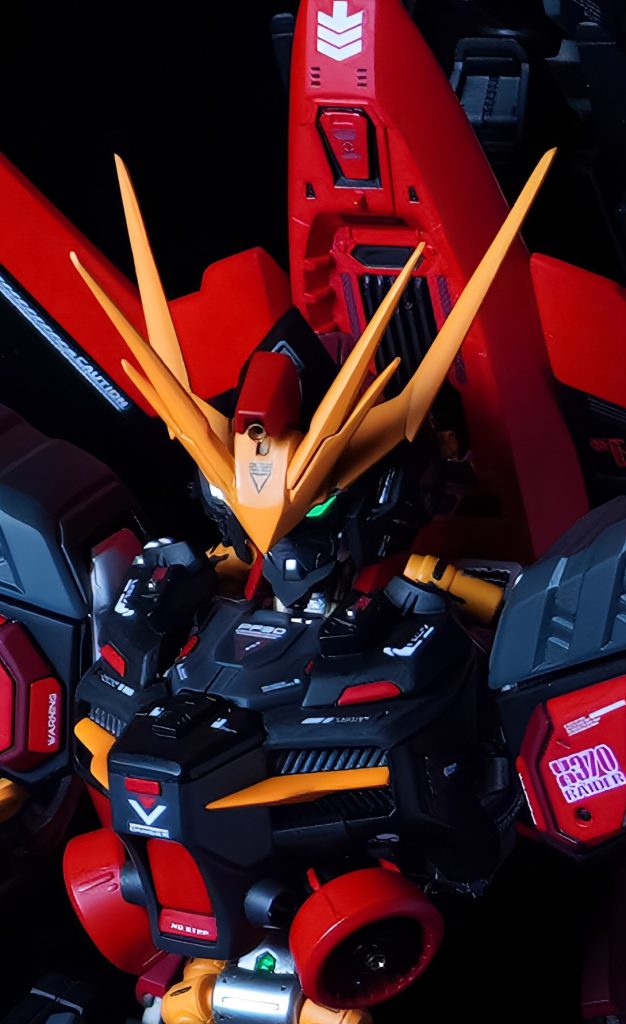 顔面アップ👀脇腹のバーニアはもう一回り小さいのがあればもっと収まり良かったですね〜