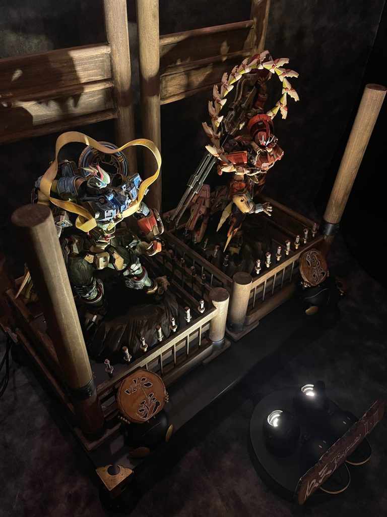 ハロから光が出ているのがわかりやすいショットです。