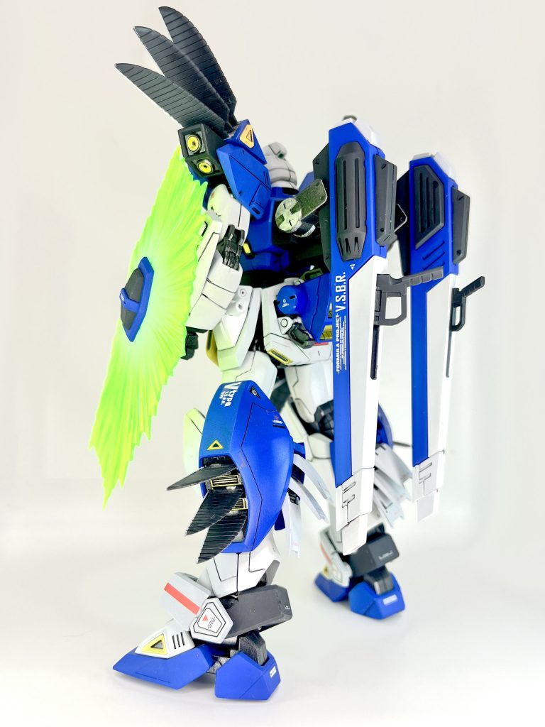 左後ろから。このキットというか、ミッションパックのデカールごすごくいいんです!シンプルなのにかっこいい!そんなところも見れる後ろ姿が割とお気に入りです。