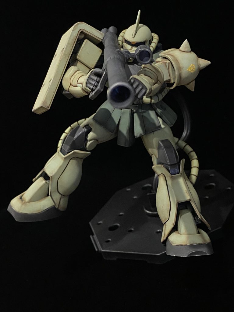 HGUCザクⅡ(リバイブ)ウェザリング–3枚目/制作者：ケトル
