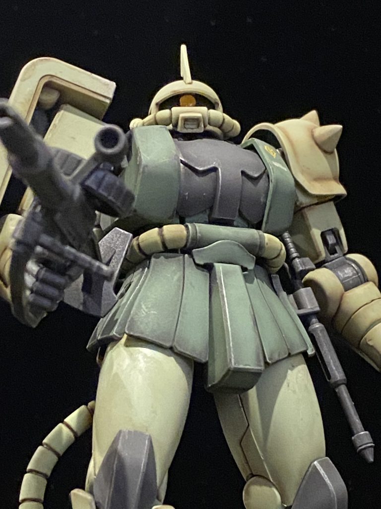 HGUCザクⅡ(リバイブ)ウェザリング
