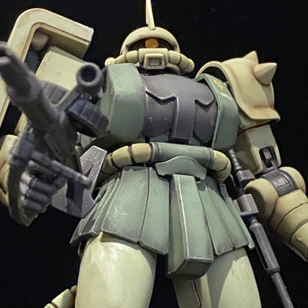 HGUCザクⅡ(リバイブ)ウェザリング