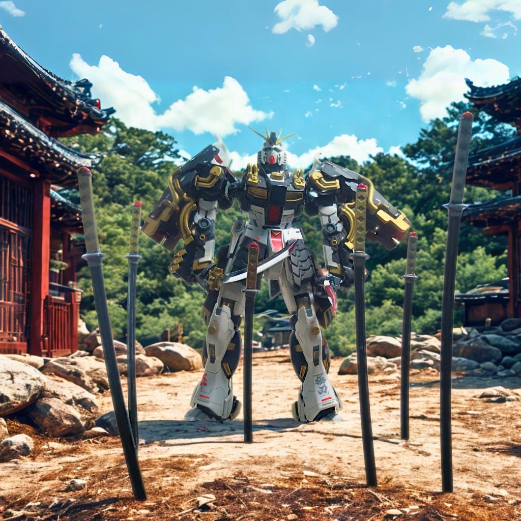 作品名：オレのνガンダム<p>こちらもAIに背景を頼んでみました。楽しみ方が広がる事を実感します。</p>
