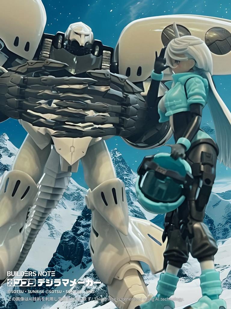 MGだとデカすぎてジオラマに入らないので初めてデジラマメーカー使いましたが、素晴らしい。アクションベースがちゃんと消える。以下、制作工程