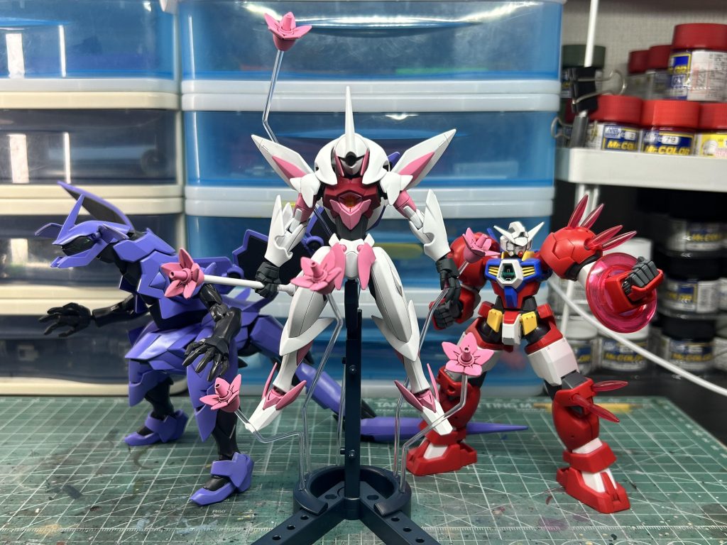 我が家にはAEGキットが3体しかいませんが、厳選して購入してますので強者感が素晴らしい^_^