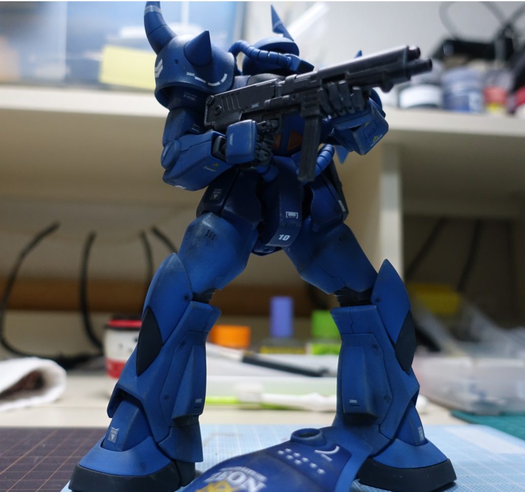 少し下からのアングルで