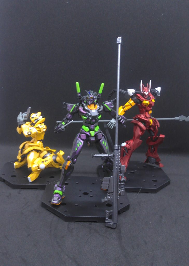 一応、ポジトロンスナイパーライフルもご用意。こちらも長すぎｗちなみに銃身延長に使うプラ棒を炎天下に買いに行くのがだるくて、台所から焼き鳥用の串を・・・。家族には内緒にしてくださいｗ