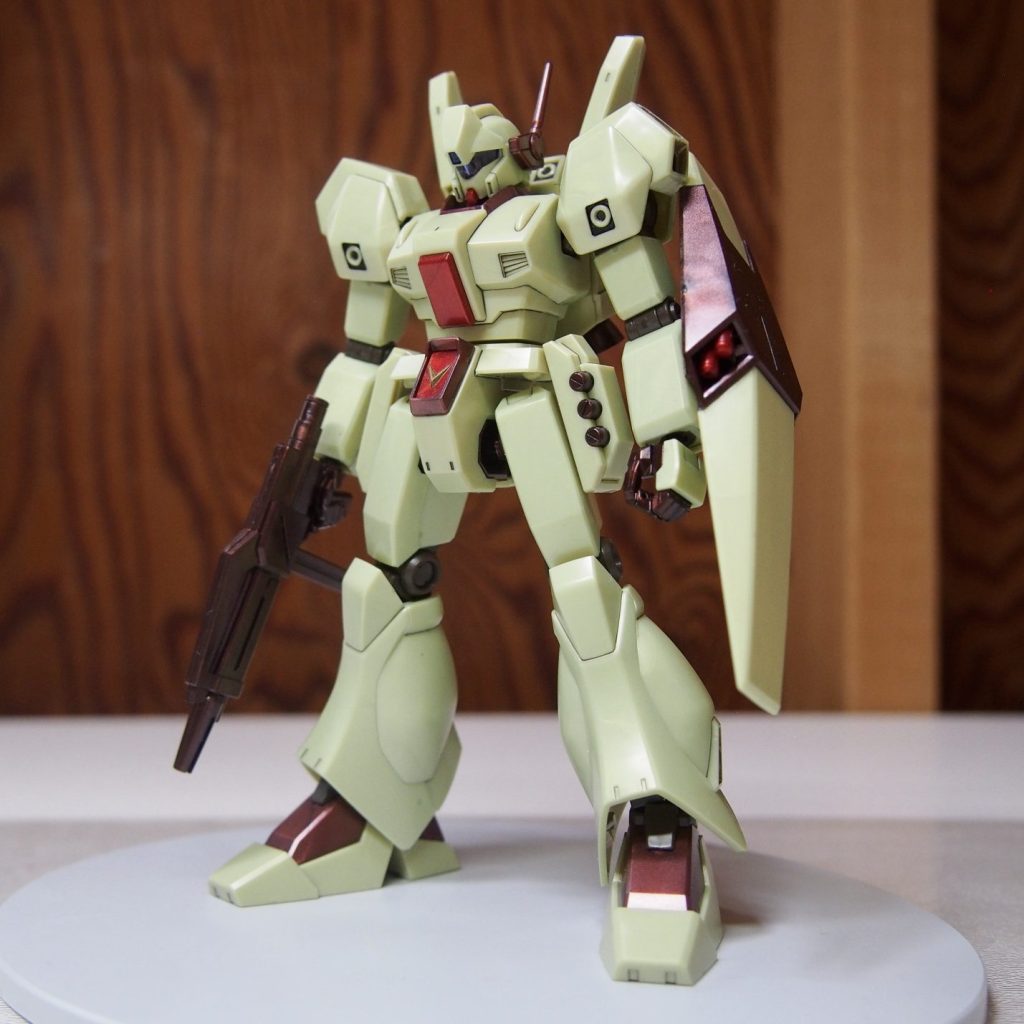 HGUC  ジェガン ガンプラ完成品　アクシズショック　ジェガン GUNDAM SIDE-F「HG ジェガン（アクシズ・ショックイメージカラー