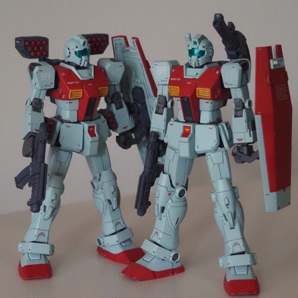 MSDジム ミサイルポッド装備ver.＆ショルダーキャノン装備ver.