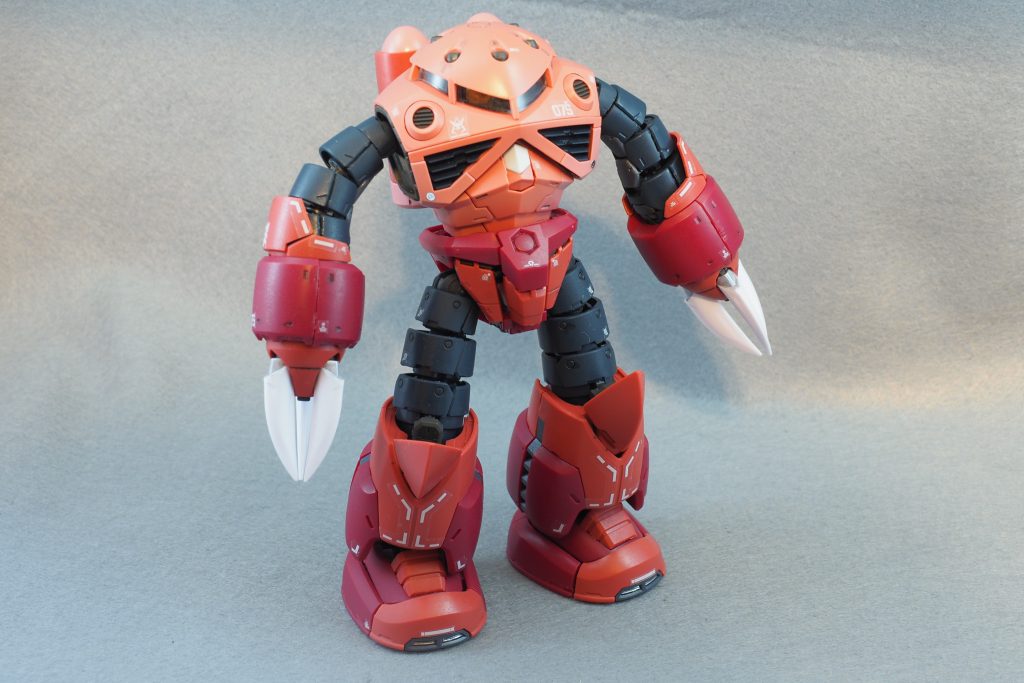 上記につや消しトップコートを吹いた状態です。