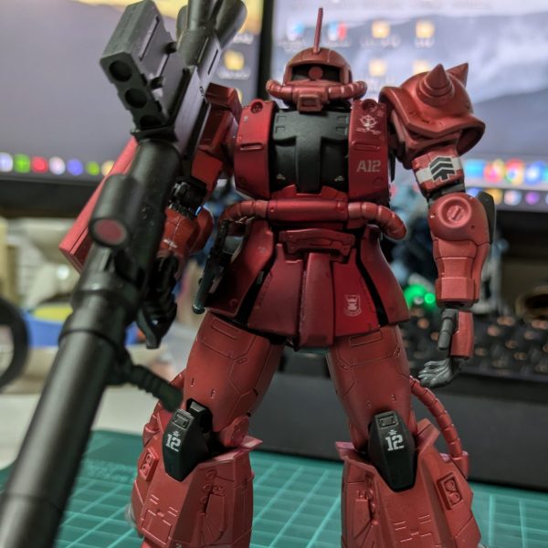 シャア専用高機動型ザクⅡ　マットキャンディー塗装