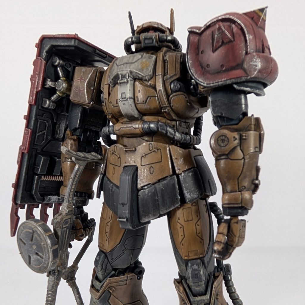 HGUC ザク （復讐のレクイエム）ver 塗装済み完成品 ソラリ機 ガンプラ HG 1/144 ザクII F型 ソラリ機 (復讐のレクイエム) – SOOTANG HOBBY