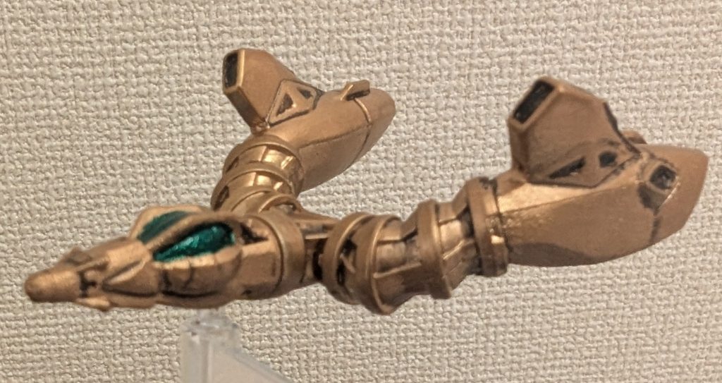 オマケで、コアファイターも塗装しました。