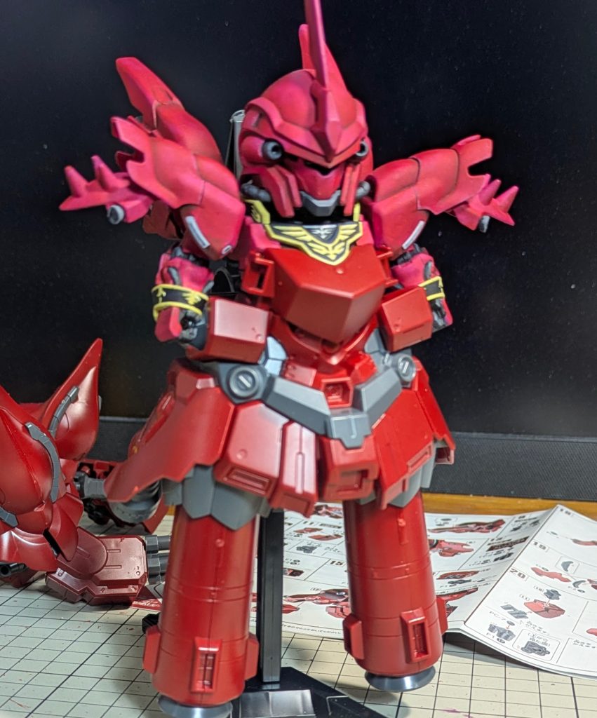 合体させるとシナンジュの塗装が剥げまくるのが辛い。