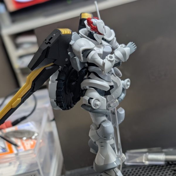 絶対の信頼を置くネオジム磁石でガンダムシュバルツリッターのバックパックをギャンに接続合いました☺️頭の中にあったイメージがなんとなく形になったのに嬉しくなりました✨（1枚目）