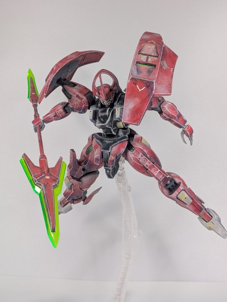 ビームクナイとビームアンカーをつなげたビームジャベリンただ持つだけでも格好良い武装です長物信者には堪りませんね🤩