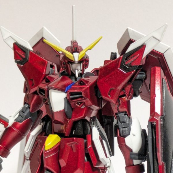モビルスーツアンサンブル イモータルジャスティス 全塗装 改造品 ガンプラ合金塗装！HGイモータルジャスティスガンダムを